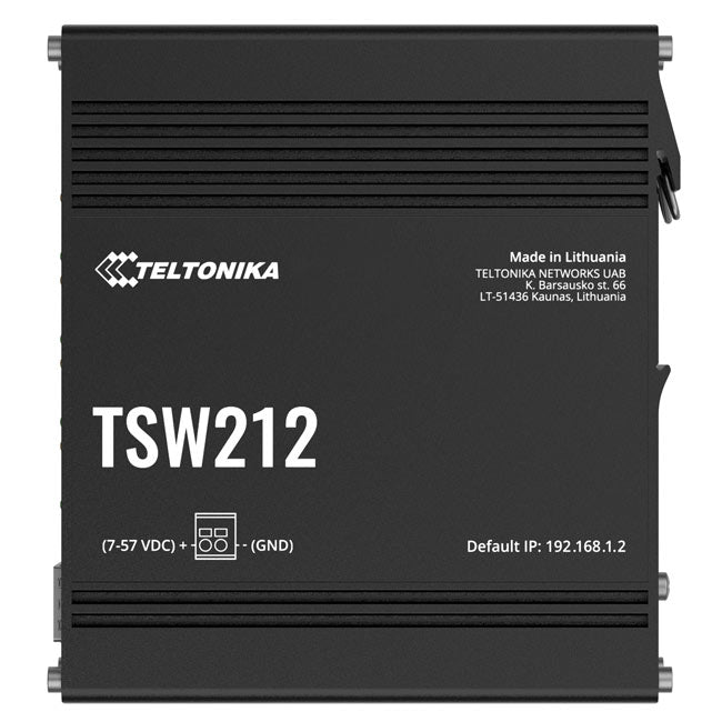 Teltonika TSW212 Managed Ethernet Switch, L2 with additional L3 Features, Supports Profinet, 8 x Gigabit Ethernet Ports, 2 x SFP Ports, PSU excluded By Teltonika - Buy Now - AU $172.48 At The Tech Geeks Australia