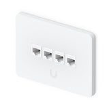 UACC-WP-Keystone-H Universal Paintable Keystone Wall Plate, Horizontal 4-Pack By Ubiquiti - Buy Now - AU $46.36 At The Tech Geeks Australia