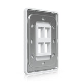UACC-WP-Keystone-V Universal Paintable Keystone Wall Plate, Vertical 4-Pack By Ubiquiti - Buy Now - AU $46.36 At The Tech Geeks Australia