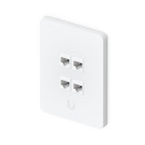 UACC-WP-Keystone-V Universal Paintable Keystone Wall Plate, Vertical 4-Pack By Ubiquiti - Buy Now - AU $46.36 At The Tech Geeks Australia