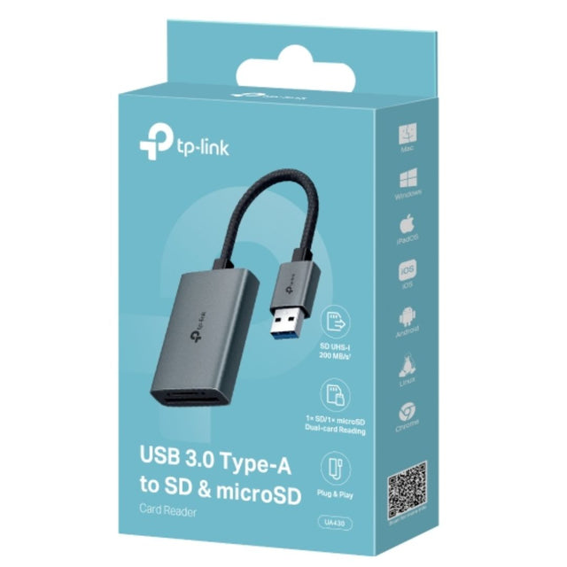 TP-Link UA430 USB 3.0 Type-A to SD & microSD 3.0 Card Reader By TP-LINK - Buy Now - AU $21.53 At The Tech Geeks Australia
