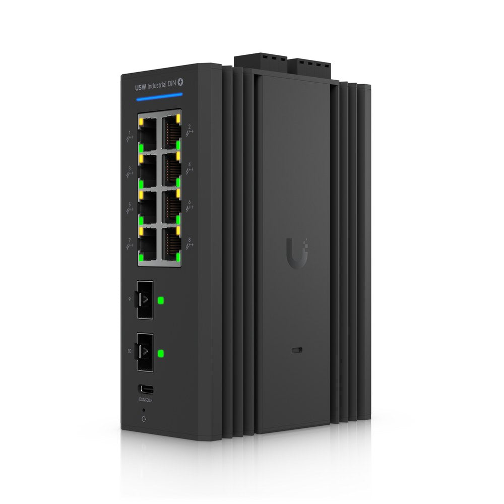 USW-Industrial-DIN-8-PoE - Ubiquiti Switch Industrial DIN 8 PoE