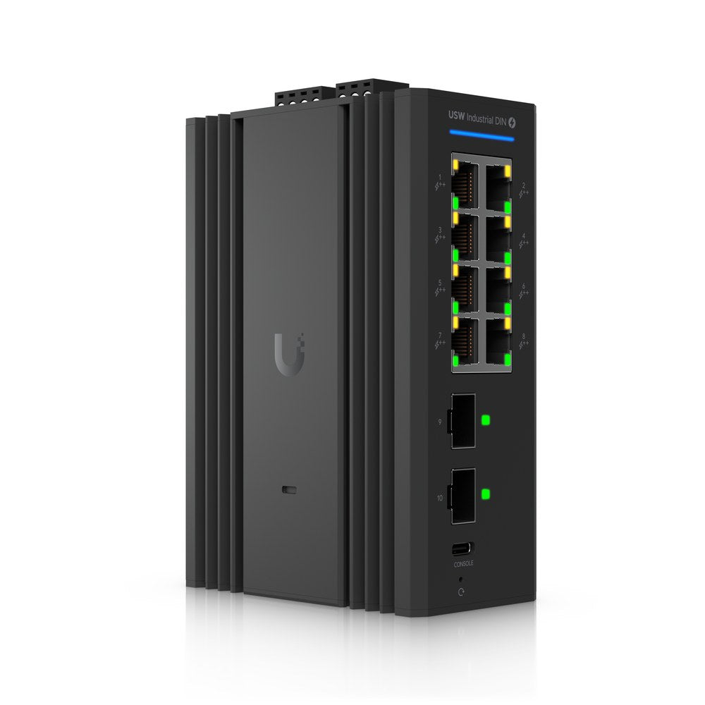 USW-Industrial-DIN-8-PoE - Ubiquiti Switch Industrial DIN 8 PoE