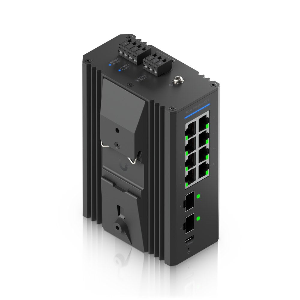 USW-Industrial-DIN-8 - Ubiquiti Switch Industrial DIN 8