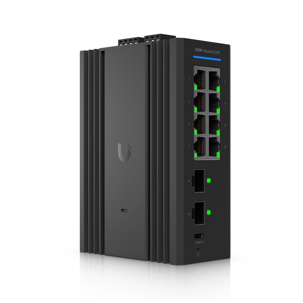 USW-Industrial-DIN-8 - Ubiquiti Switch Industrial DIN 8