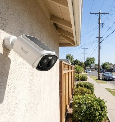 Argus Solar 1-Pack - Reolink 5MP Battery Security Camera with Built-In Solar Panel