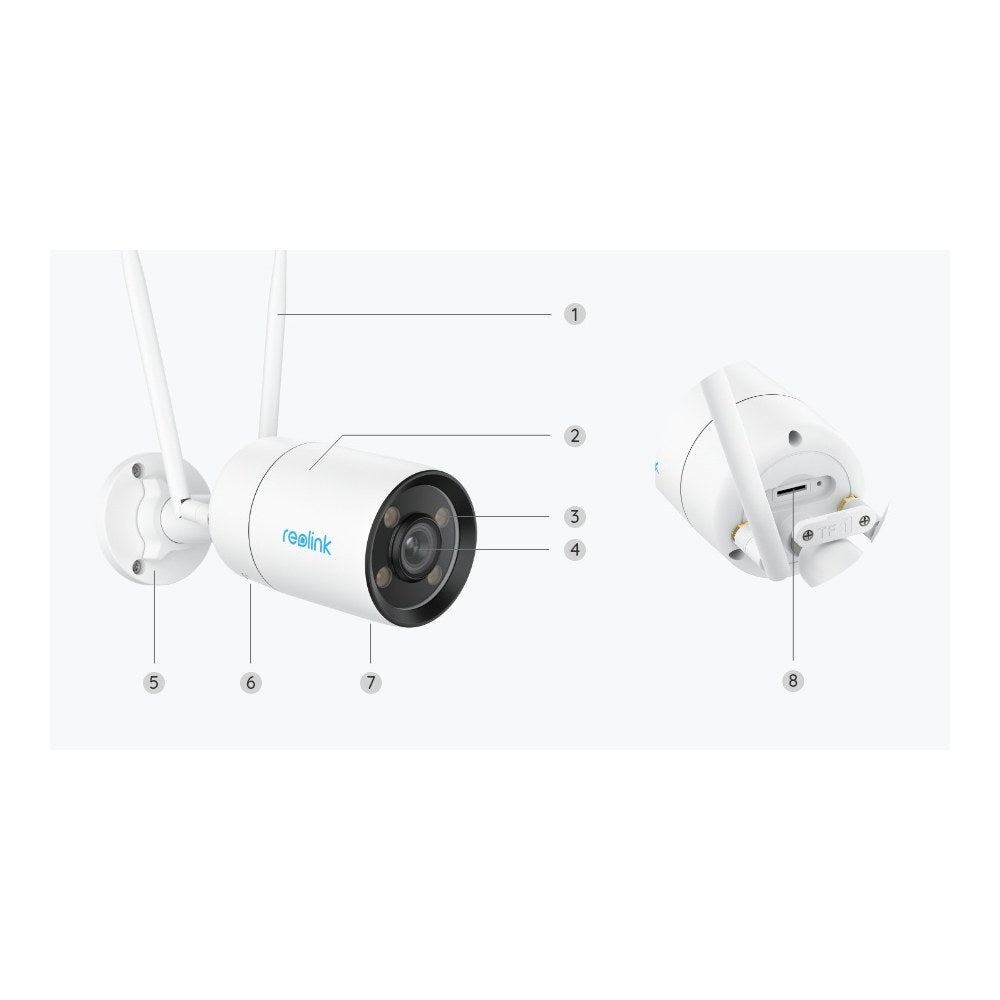 CX410W - Reolink CX410W 2K ColorX Wi-Fi Security Camera with True Full-Colour Night Vision