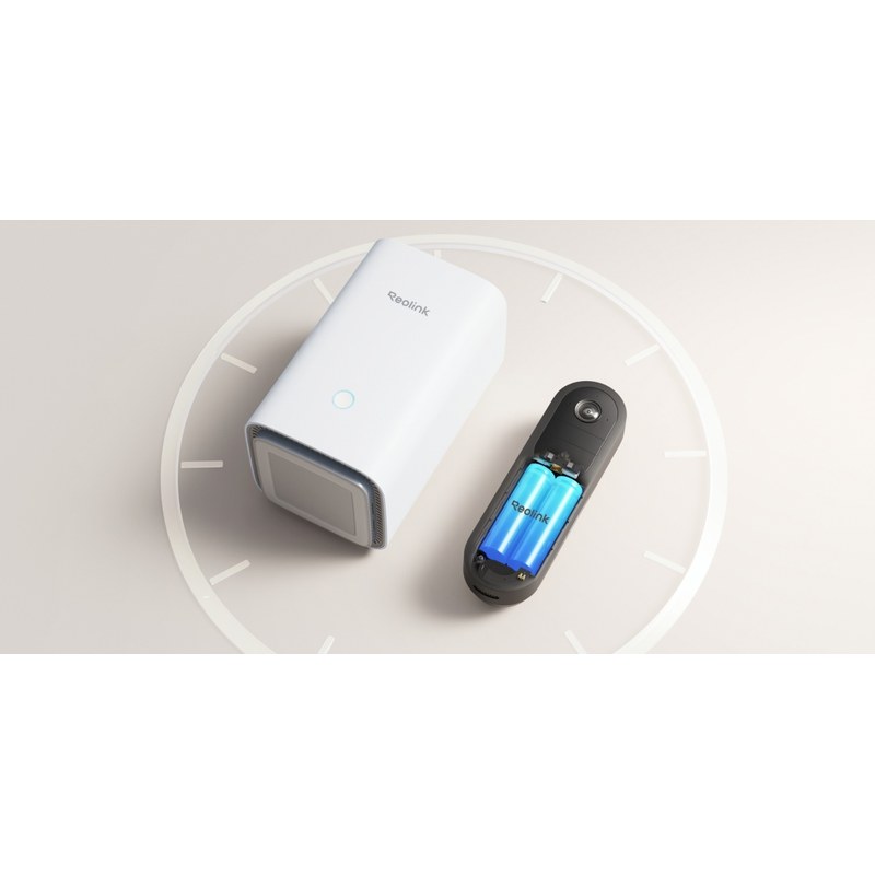 doorbell-battery-b-hub-without-sdcard - Reolink Video Doorbell Battery Black with Home Hub