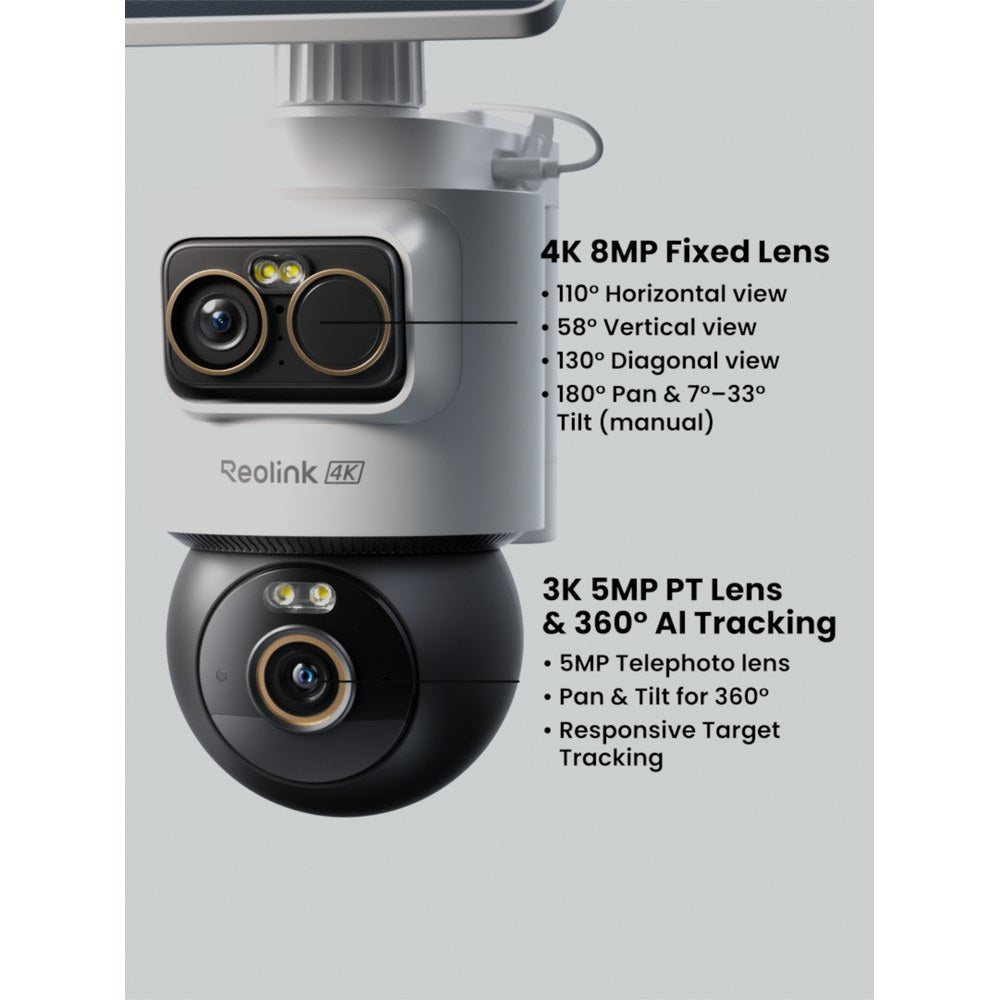 Reolink OMVI 2i Ultra Wire-Free Dual-View Security Camera with Solar Panel 2