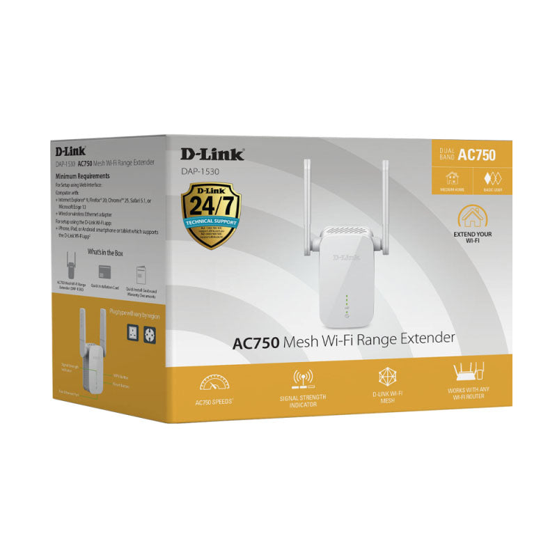 DAP-1530 D-Link AC750 Mesh Wi-Fi Range Extender By D-Link - Buy Now - AU $83.29 At The Tech Geeks Australia