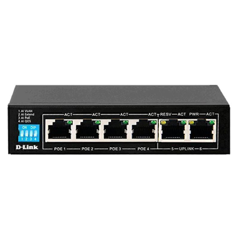 DES-F1006P-E D-Link 6 Port PoE Switch with 4 Long Reach 250m PoE Ports By D-Link - Buy Now - AU $75.60 At The Tech Geeks Australia