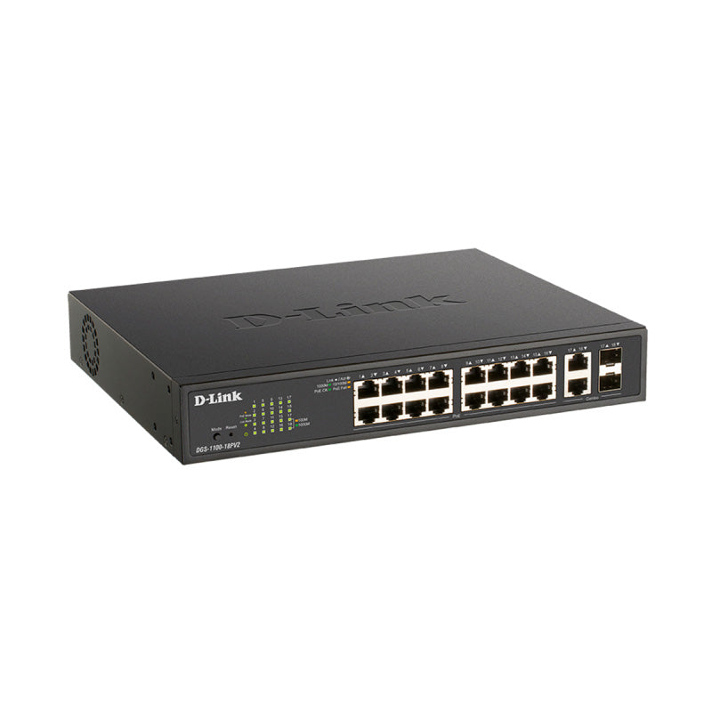 DGS-1100-18PV2 D-Link 18 Port Smart Managed PoE Switch By D-Link - Buy Now - AU $543.31 At The Tech Geeks Australia