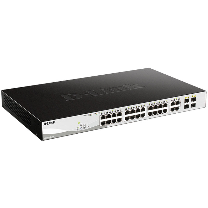 DGS-1210-28P D-Link 28-Port Gigabit Smart Managed PoE Switch ...