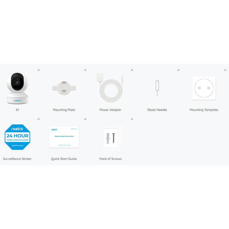 E1 Reolink Pan-Tilt Indoor Camera for Any Budget By Reolink - Buy Now - AU $73.70 At The Tech Geeks Australia