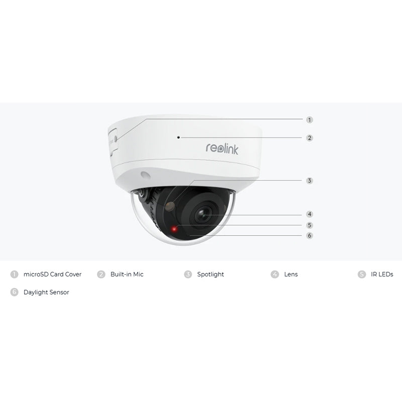 RLC-840A Reolink 4K IK10 Vandal-Proof PoE Camera with Color Night Vision By Reolink - Buy Now - AU $139 At The Tech Geeks Australia