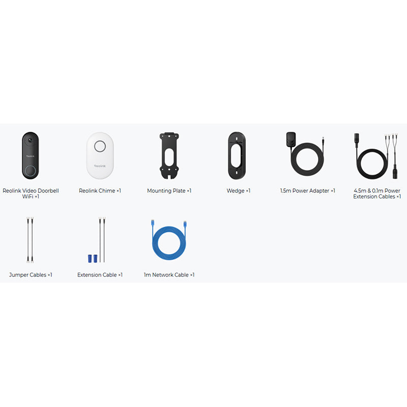 Video-Doorbell-WiFi Reolink Smart 2K+ Wired WiFi Video Doorbell with Chime (White) By Reolink - Buy Now - AU $122 At The Tech Geeks Australia