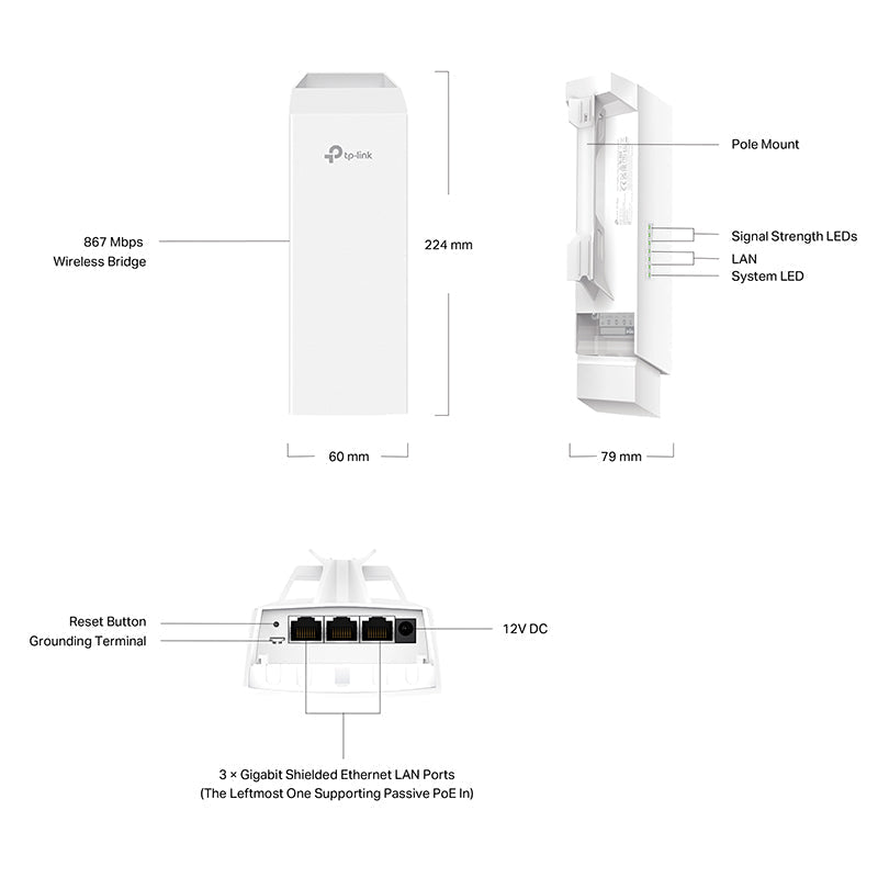 EAP211-KIT TP-LINK Omada Bridge Kit By TP-LINK - Buy Now - AU $210.72 At The Tech Geeks Australia