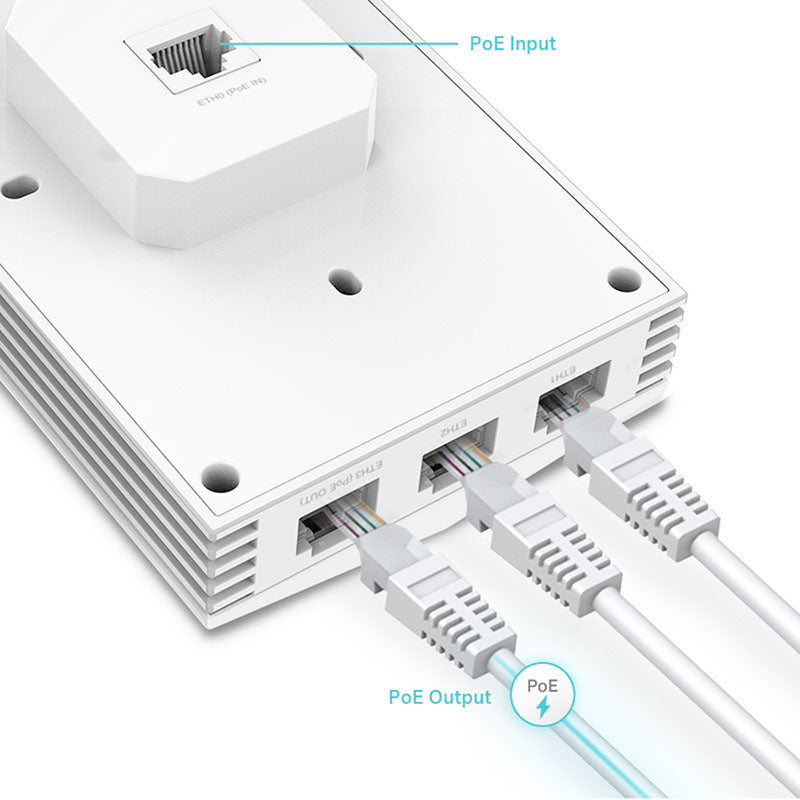 EAP655-Wall TP-Link AX3000 Wall Plate WiFi 6 Access Point By TP-LINK - Buy Now - AU $127.88 At The Tech Geeks Australia