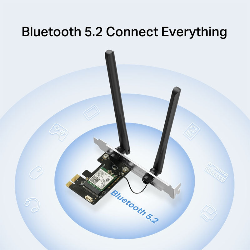 MA80XE TP-Link Mercusys AX3000 Wi-Fi 6 Bluetooth 5.2 PCIe Adapter By TP-LINK - Buy Now - AU $40.72 At The Tech Geeks Australia