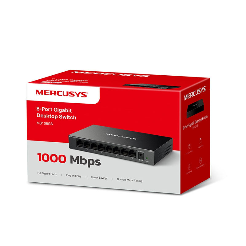 MS108GS Mercusys 8-Port Gigabit Desktop Switch By TP-LINK - Buy Now - AU $26.21 At The Tech Geeks Australia