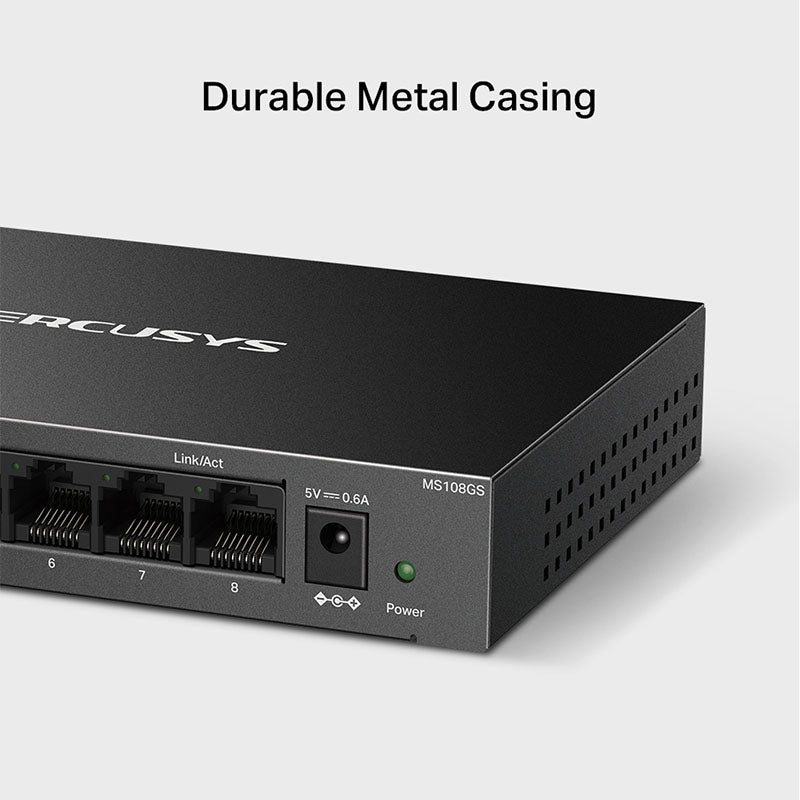 MS108GS Mercusys 8-Port Gigabit Desktop Switch By TP-LINK - Buy Now - AU $26.21 At The Tech Geeks Australia