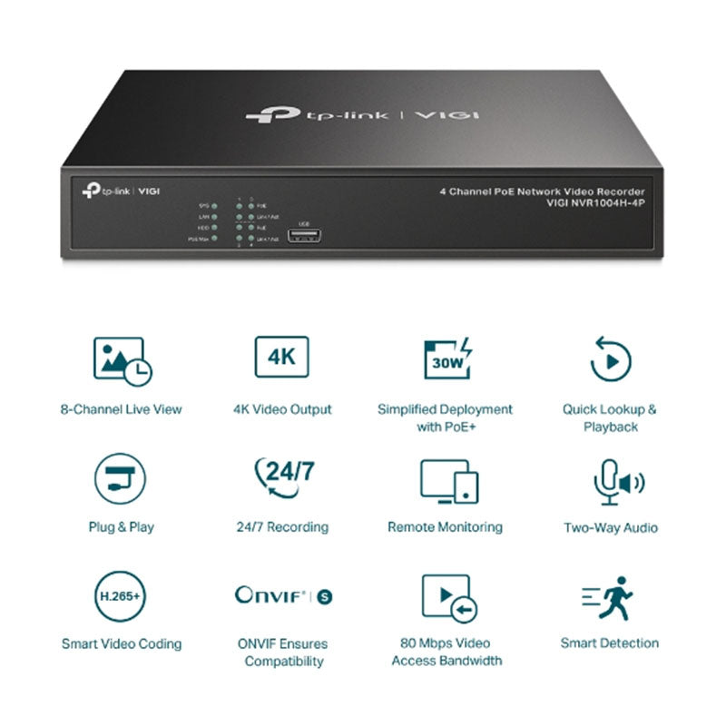 TP-Link VIGI NVR1004H-4P