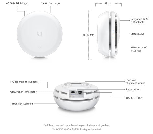 AF60-HD Ubiquiti airFiber 60 HD Bridge By Ubiquiti - Buy Now - AU $719.15 At The Tech Geeks Australia