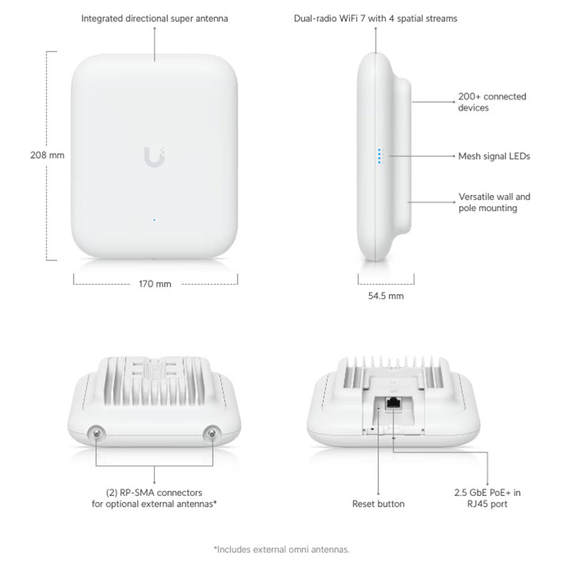 U7-Outdoor Ubiquiti Unifi Wireless 7 Outdoor Access Point By Ubiquiti - Buy Now - AU $390.44 At The Tech Geeks Australia