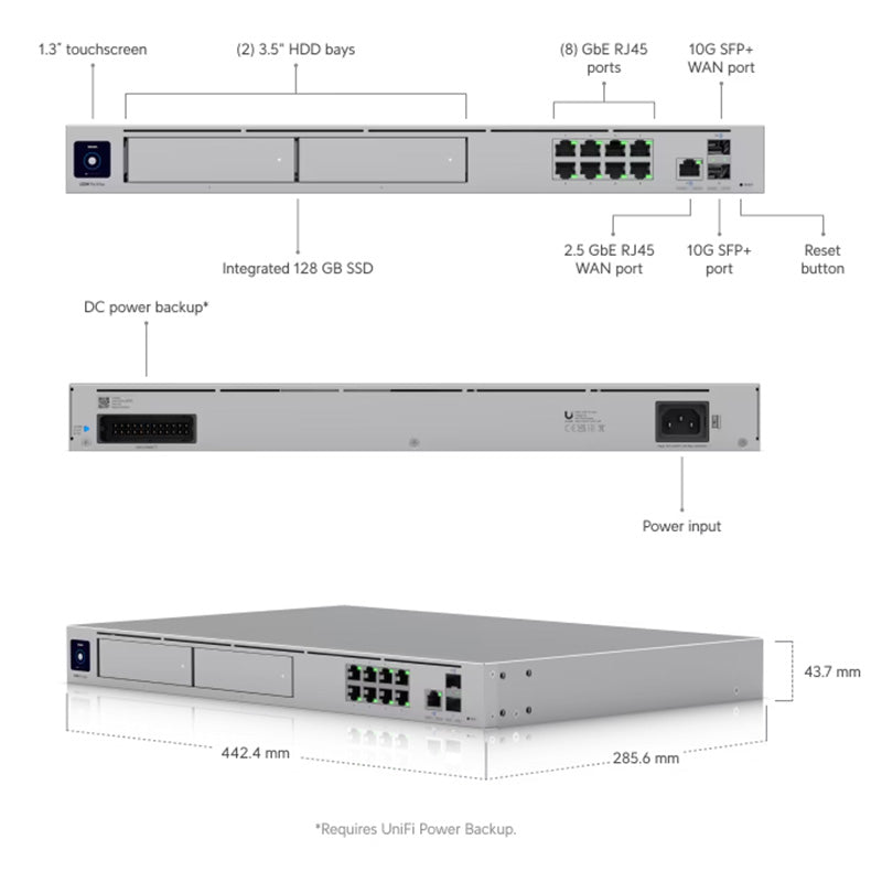 UDM-Pro-Max Ubiquiti UniFi Dream Machine Pro Max By Ubiquiti - Buy Now - AU $1068.79 At The Tech Geeks Australia