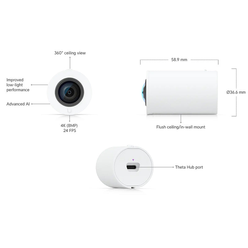 UVC-AI-Theta-Lens Ubiquiti AI Theta Lens By Ubiquiti - Buy Now - AU $110.10 At The Tech Geeks Australia