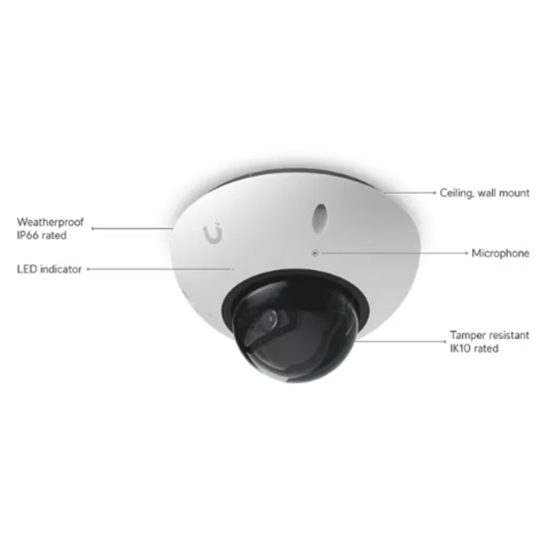 UVC-G6-Dome-W Ubiquiti UniFi Protect Camera G6 Dome (White) By Ubiquiti - Buy Now - AU $645 At The Tech Geeks Australia
