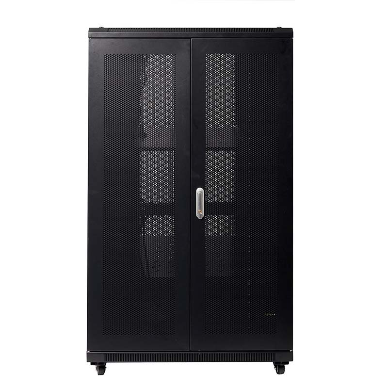 4Cabling 27RU 800mm Wide x 1000mm Deep Server Rack with Bi-Fold Mesh ...
