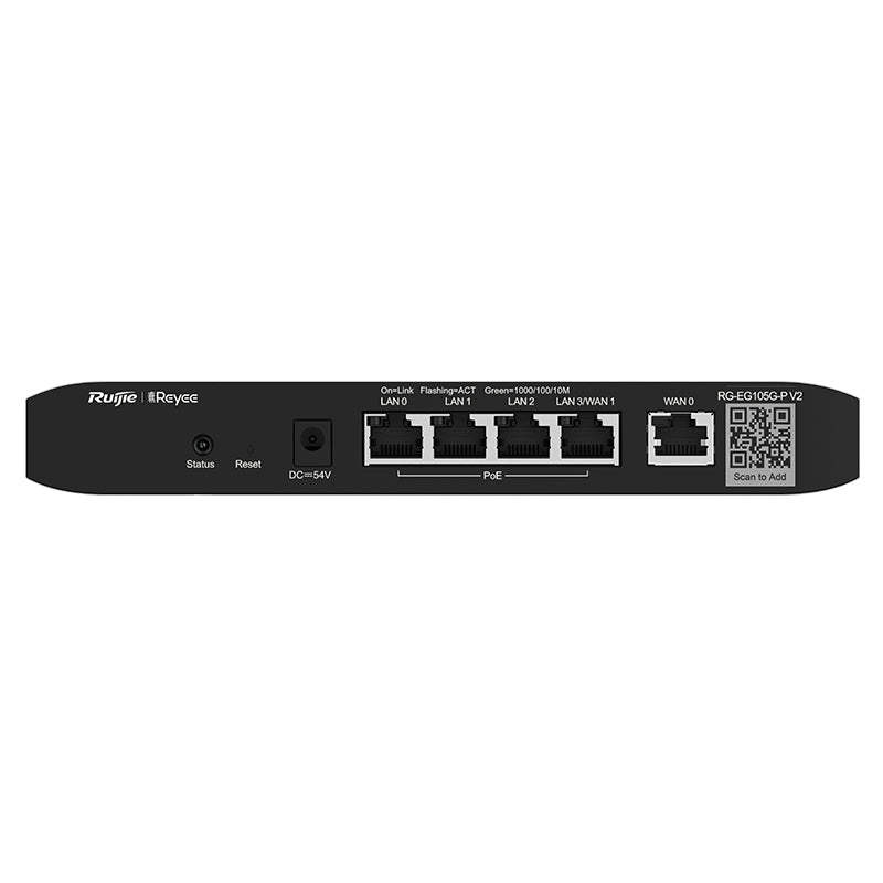 RG-EG105G-P Ruijie Reyee Cloud Managed PoE Router By Ruijie - Buy Now - AU $181 At The Tech Geeks Australia