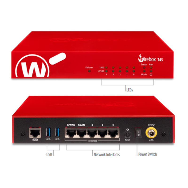 WatchGuard Firebox T45 / T45 PoE / T45 Wireless PoE By WatchGuard - Buy Now - AU $1380 At The Tech Geeks Australia