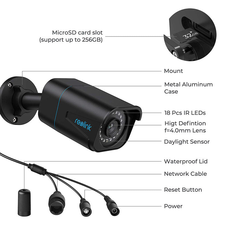 RLC-810A Reolink 4K 8MP PoE IP Camera with Person/Vehicle Detection By Reolink - Buy Now - AU $109 At The Tech Geeks Australia