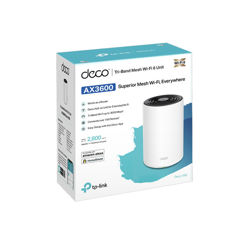 DECO X68(1-PACK) TP-Link AX3600 Whole Home Mesh WiFi 6 Router By TP-LINK - Buy Now - AU $188.37 At The Tech Geeks Australia