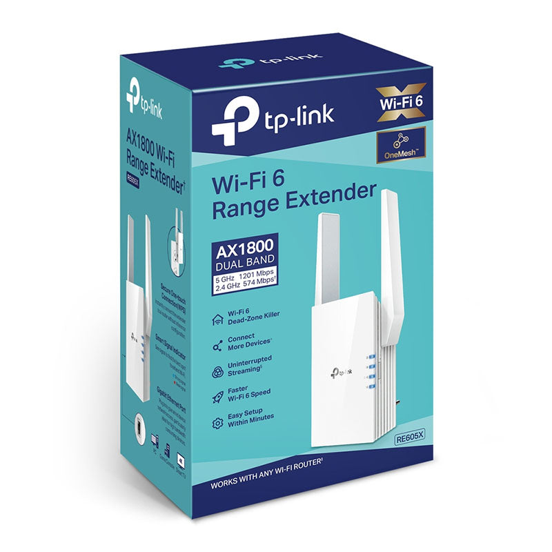 RE605X TP-Link AX1800 Wi-Fi Range Extender By TP-LINK - Buy Now - AU $120.04 At The Tech Geeks Australia