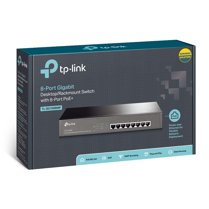 TL-SG1008MP TP-Link 8-Port Gigabit Desktop/Rackmount Switch with 8-Port PoE+ By TP-LINK - Buy Now - AU $138.65 At The Tech Geeks Australia