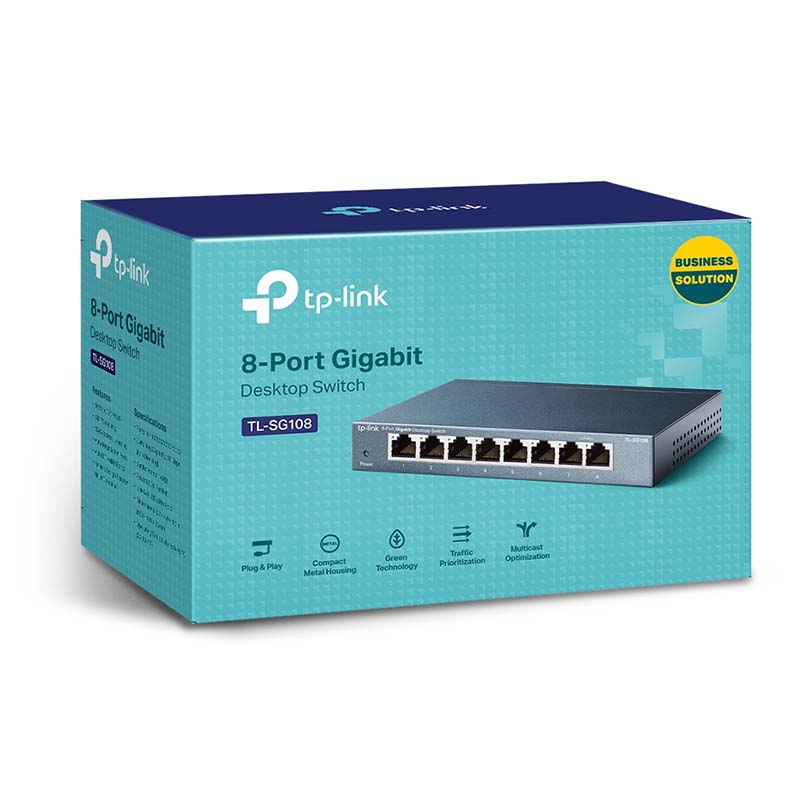 TL-SG108 TP-Link 8-Port 10/100/1000Mbps Desktop Switch By TP-LINK - Buy Now - AU $36.27 At The Tech Geeks Australia