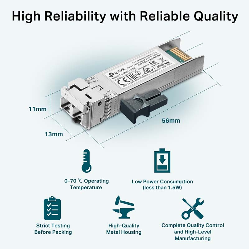 TL-SM5110-SR TP-Link 10GBase-SR SFP+ LC Transceiver By TP-LINK - Buy Now - AU $35.31 At The Tech Geeks Australia