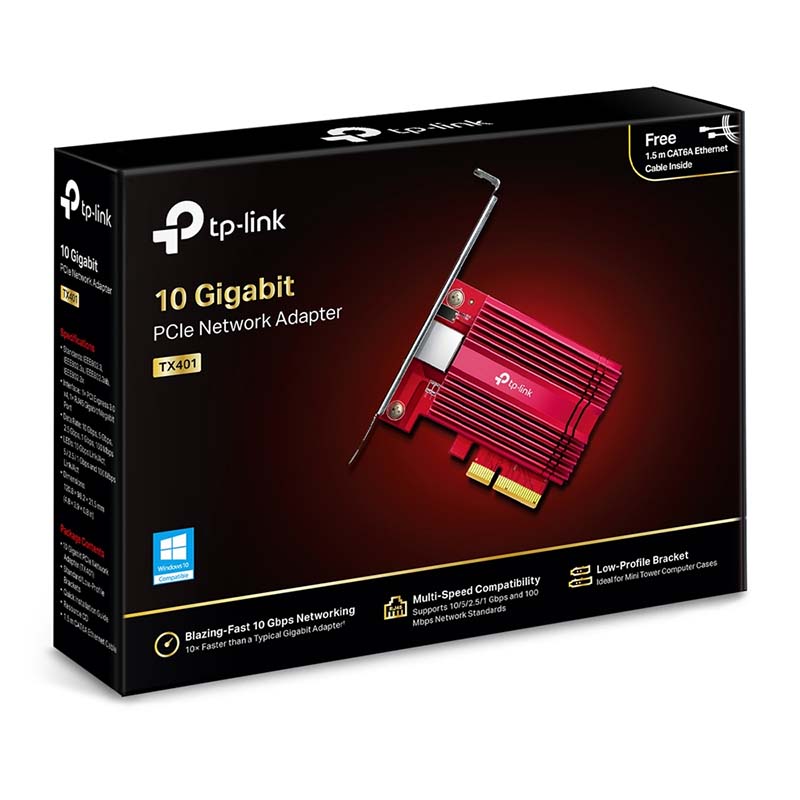 TX401 TP-Link 10 Gigabit PCI Express Network Adapter By TP-LINK - Buy Now - AU $118.64 At The Tech Geeks Australia