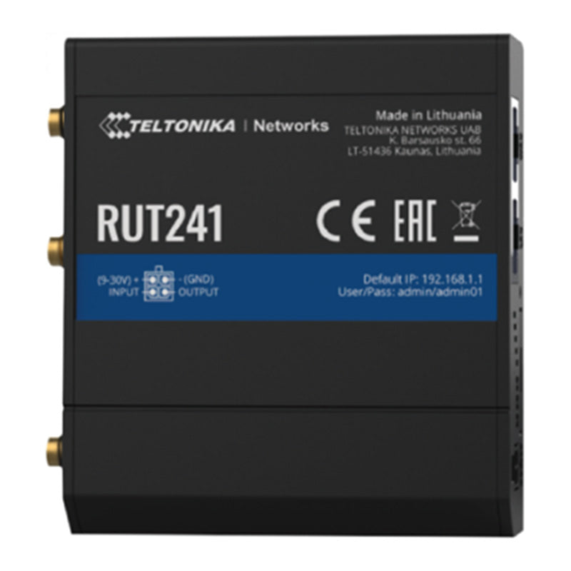 RUT241 Teltonika Industrial 4G/LTE WiFi Router By Teltonika - Buy Now - AU $275 At The Tech Geeks Australia