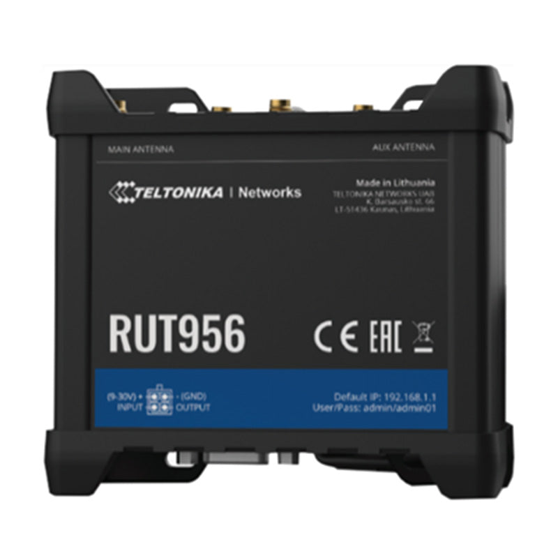 Teltonika Rut Router RUT956 Teltonika Industrial 4G LTE Dual-SIM Cellular | The Tech Geeks ...